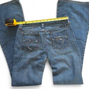 Vintage Rare Frankie B. low-rise flare jeans with Bell bottoms